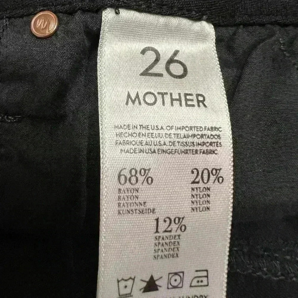 Mother The Looker Jeggings in Black Magic Size 26 - Picture 10 of 11